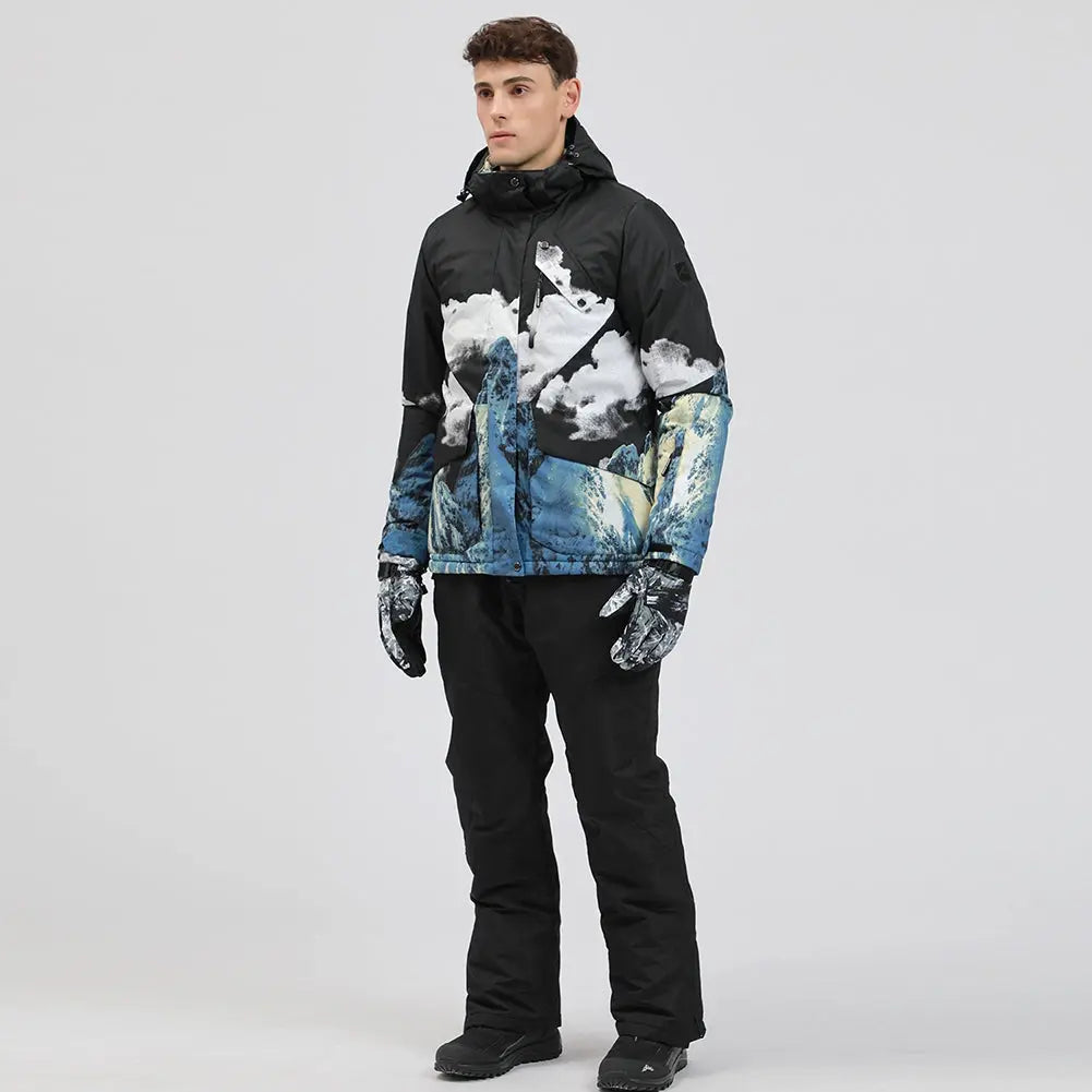 Men Insulated Snowboarding Snow Shell Jacket