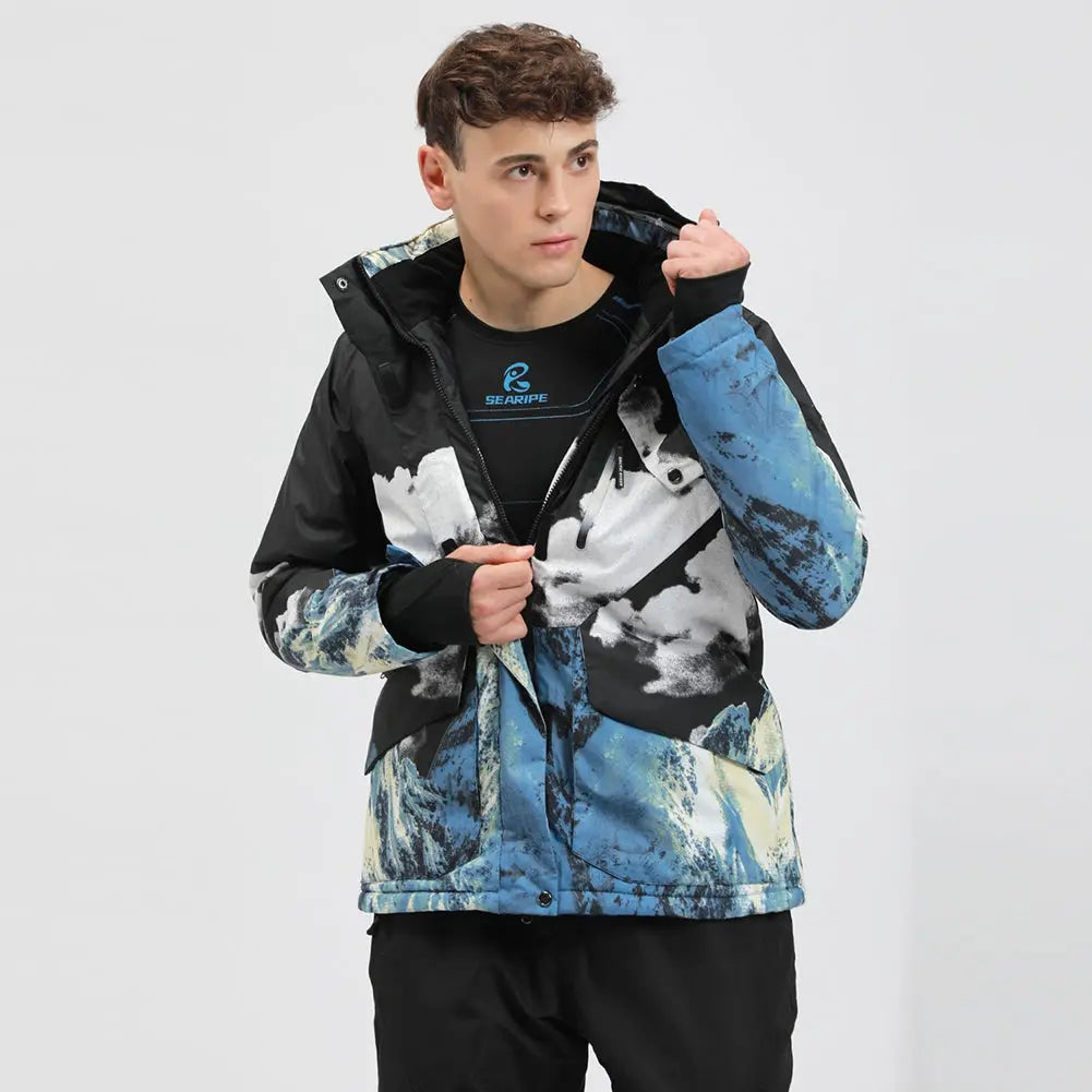 Men Insulated Snowboarding Snow Shell Jacket