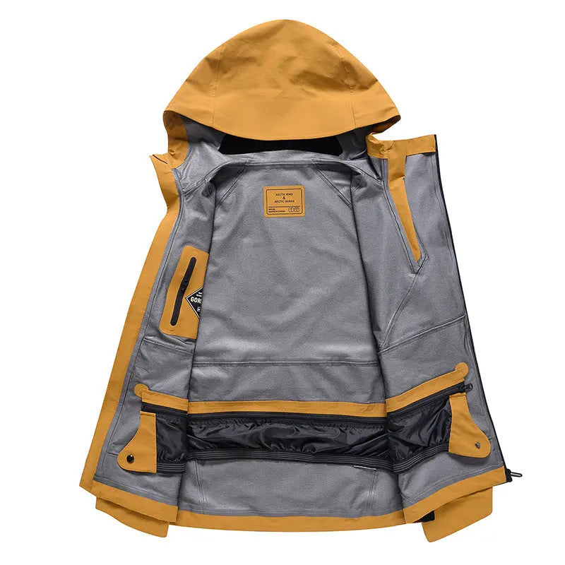 Men Insulation Windproof Skiing Jackets with Inner Puff Jacket