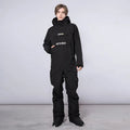 Unisex Ski Onesie Overalls Winter Hooded One-piece Snow Jumpsuits 