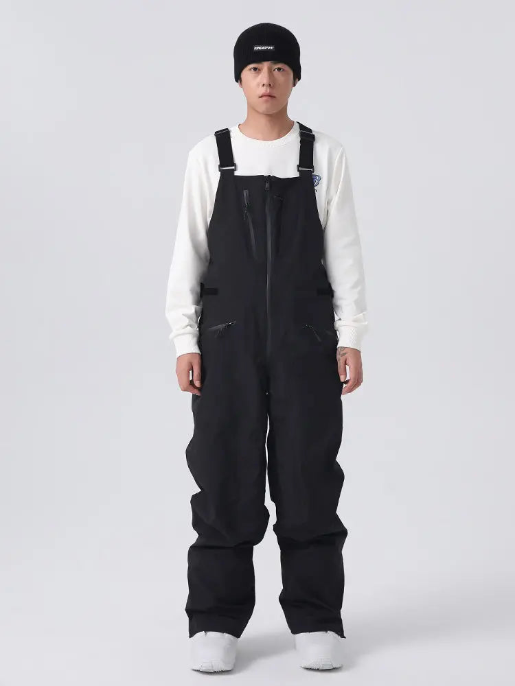 Men’s Classical Ski Overalls for Winter Leisure Snowboard Pants