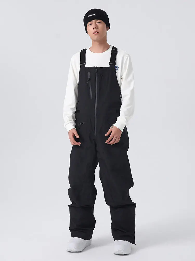 Men’s Classical Ski Overalls for Winter Leisure Snowboard Pants