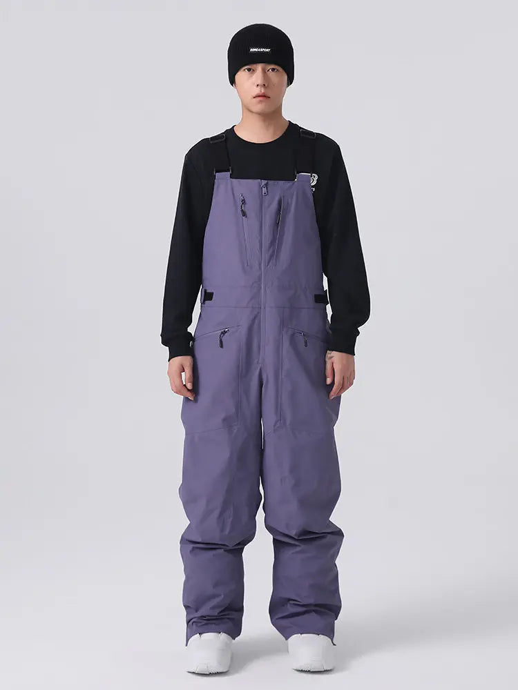 Men’s Classical Ski Overalls for Winter Leisure Snowboard Pants