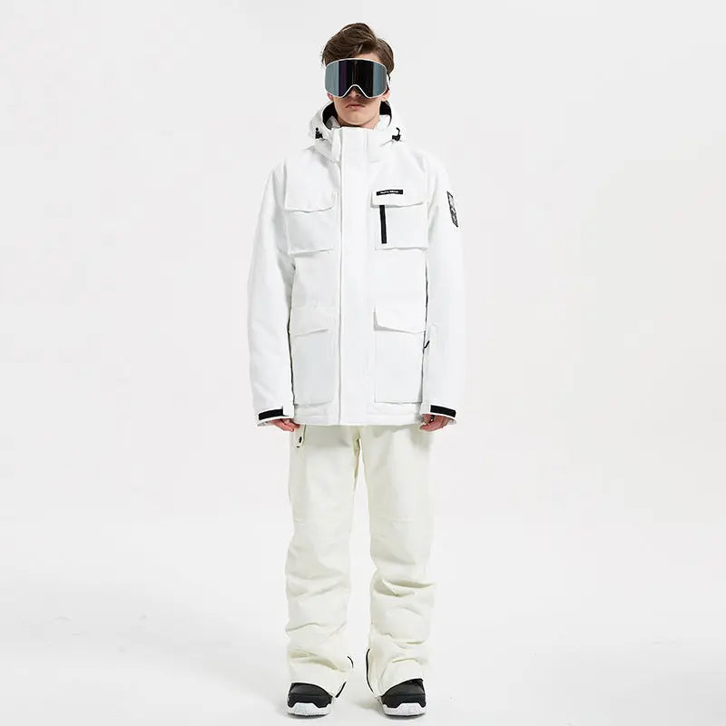 Men's Ski Jacket and Pants Set Winter Outdoor Ski Suit