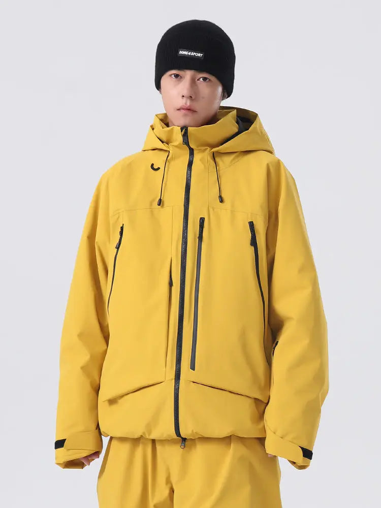 Men's Sporty Snowboarding Jacket All-Conditions Baggy Snow Jacket