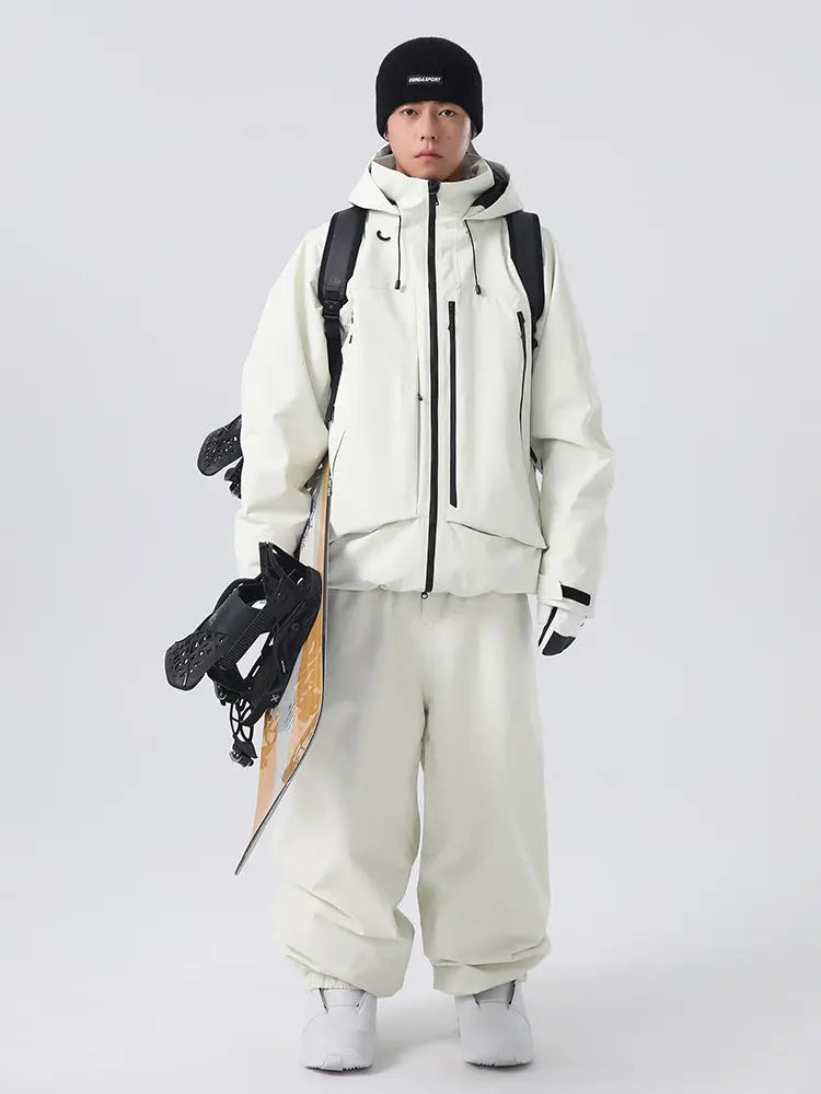 Men's Winter Essential Snow Suits Baggy Style Snowboarding Outwear