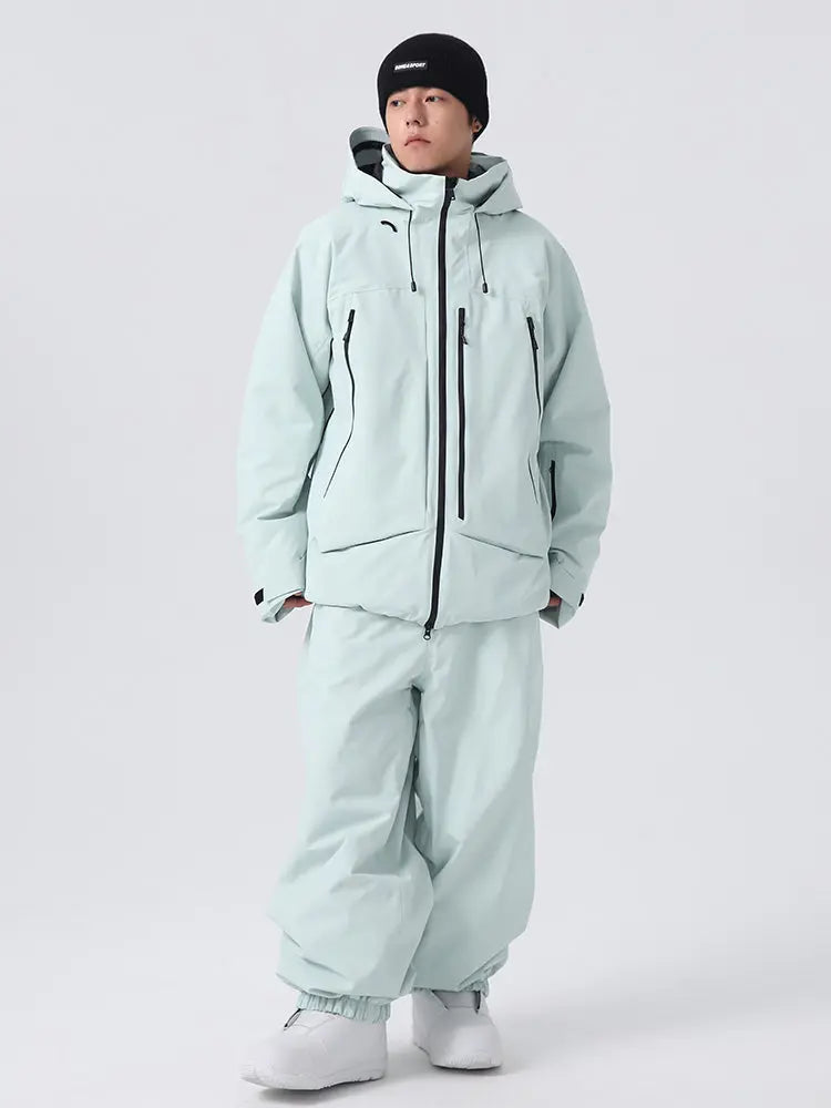 Men's Winter Essential Snow Suits Baggy Style Snowboarding Outwear