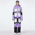 One-piece Ski Suit for Men & Women Patchwork Snowwear