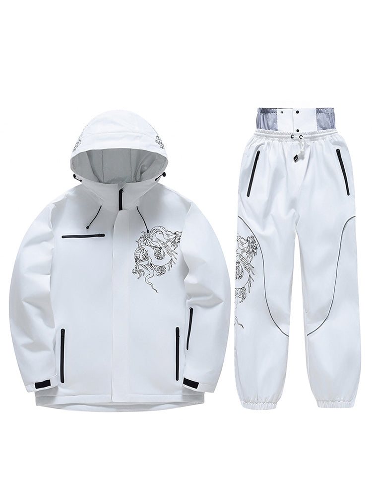 Unisex Insulated Oversized Snowboard Jacket and Pants