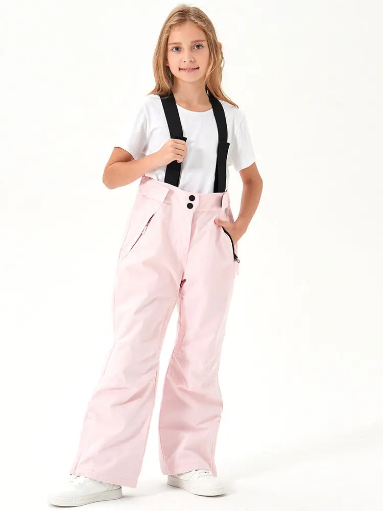 Simple Style Winter Ski Bibs Pants for Kids