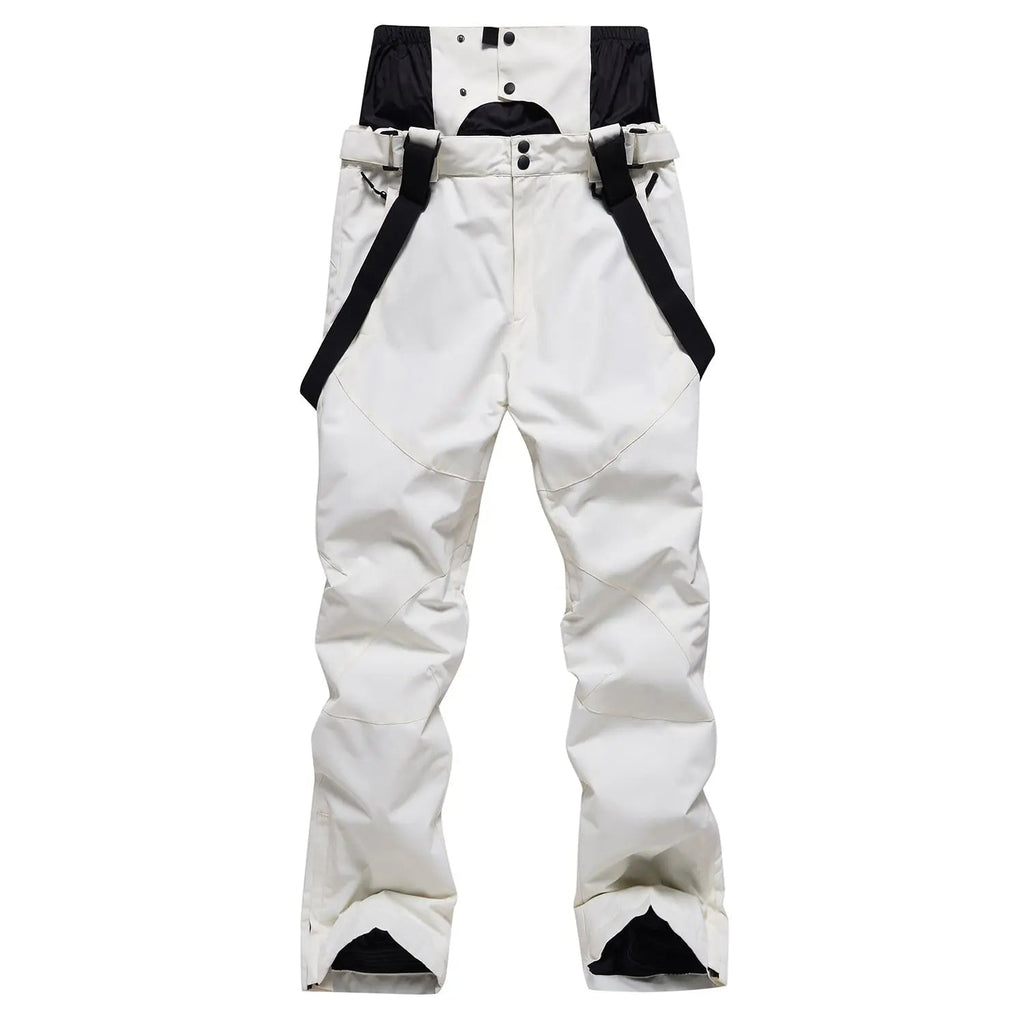 Solid Color Unisex Detachable Ski Bibs & Pants Windproof Outdoor Pants