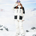 Stylish Womens Snowboard Outfits 2 Pieces Ski Overalls