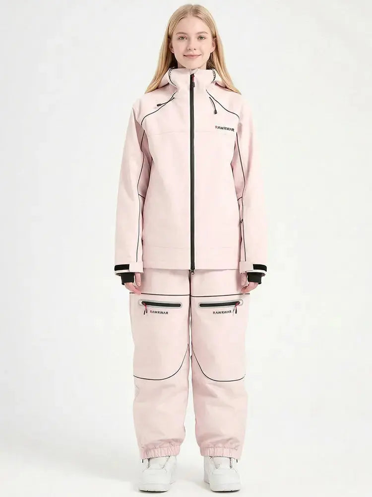 Unisex 3L Hard Shell Ski Suit Set Winter Jacket & Pants