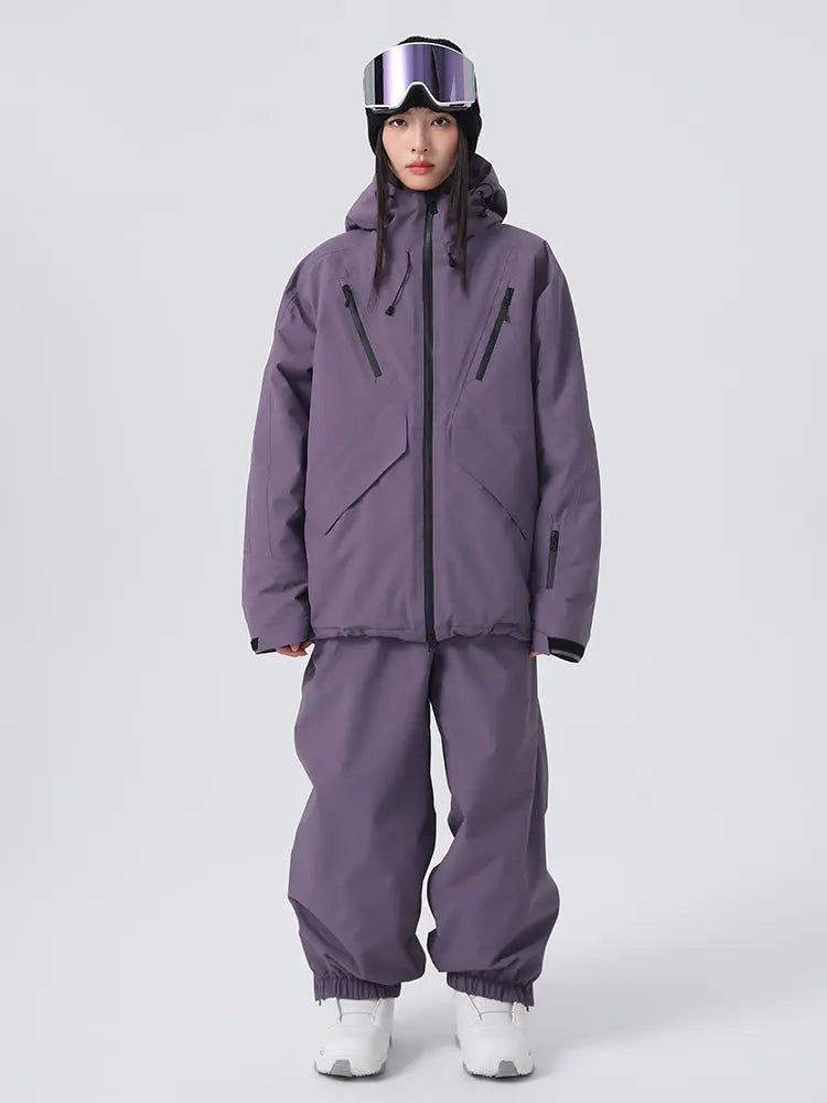 Unisex Cargo Ski Suits Women's Unique Baggy Snow Clothing