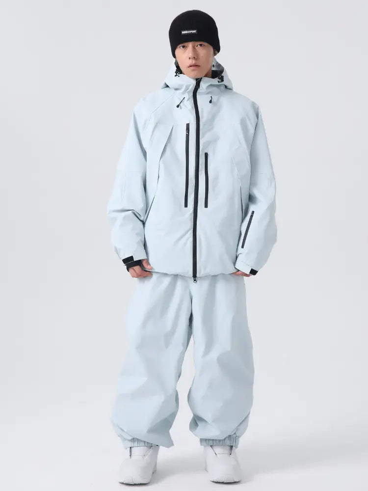Unisex Insulated Ski Jacket Hooded Snowborad Sports Wear