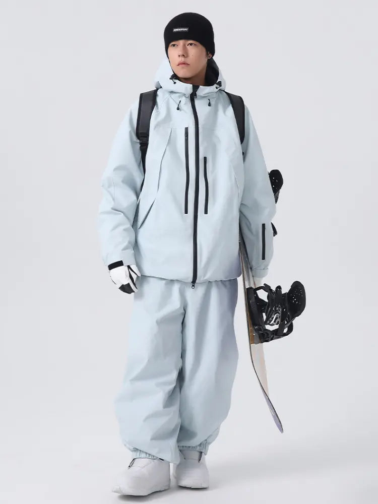 Unisex Insulated Ski Jacket Hooded Snowborad Sports Wear