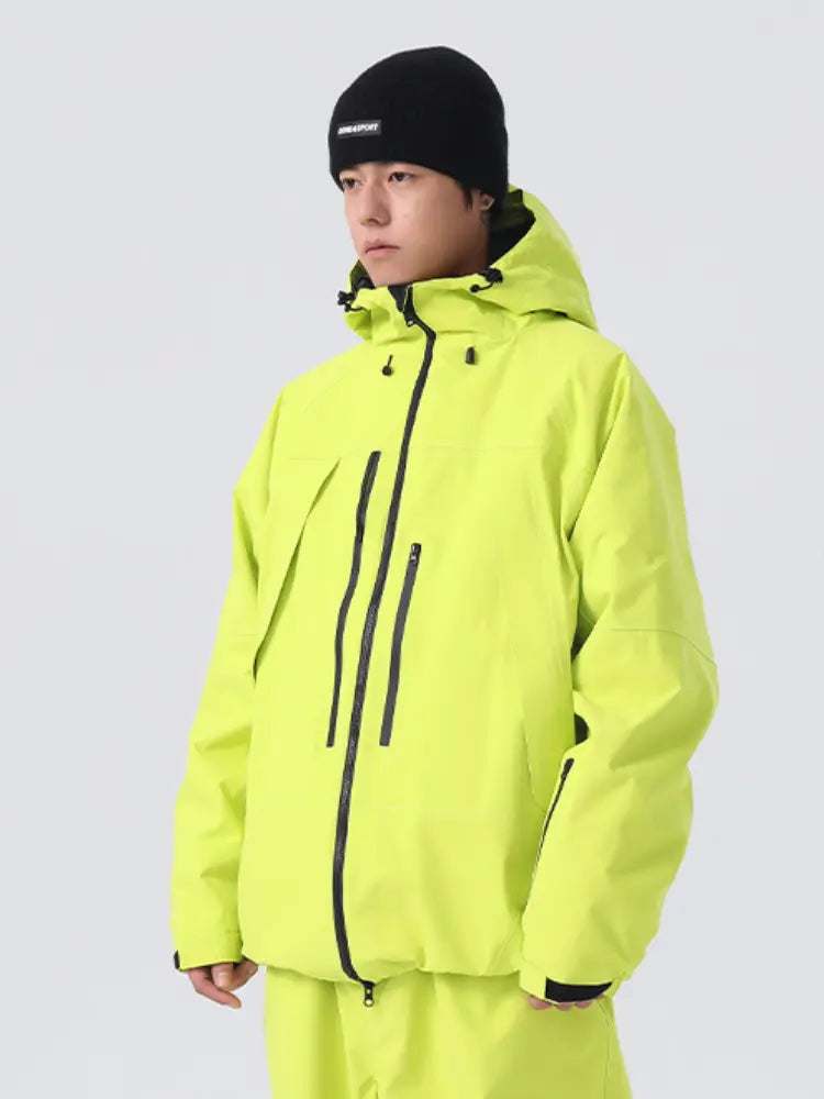 Unisex Insulated Ski Jacket Hooded Snowborad Sports Wear