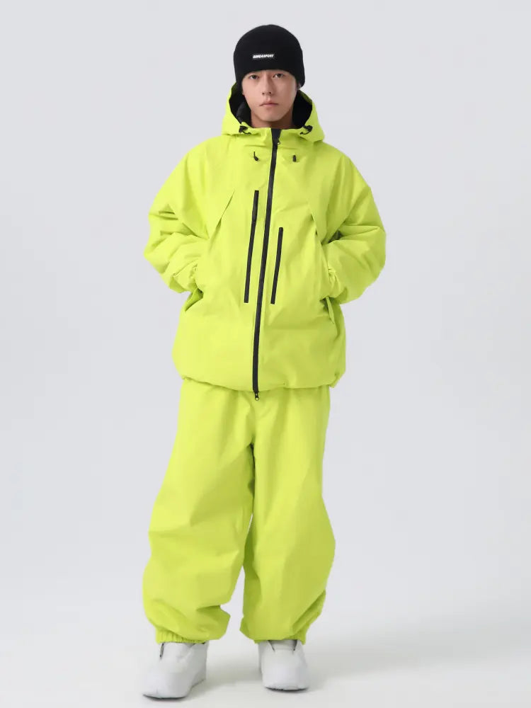 Unisex Insulated Ski Jacket Hooded Snowborad Sports Wear