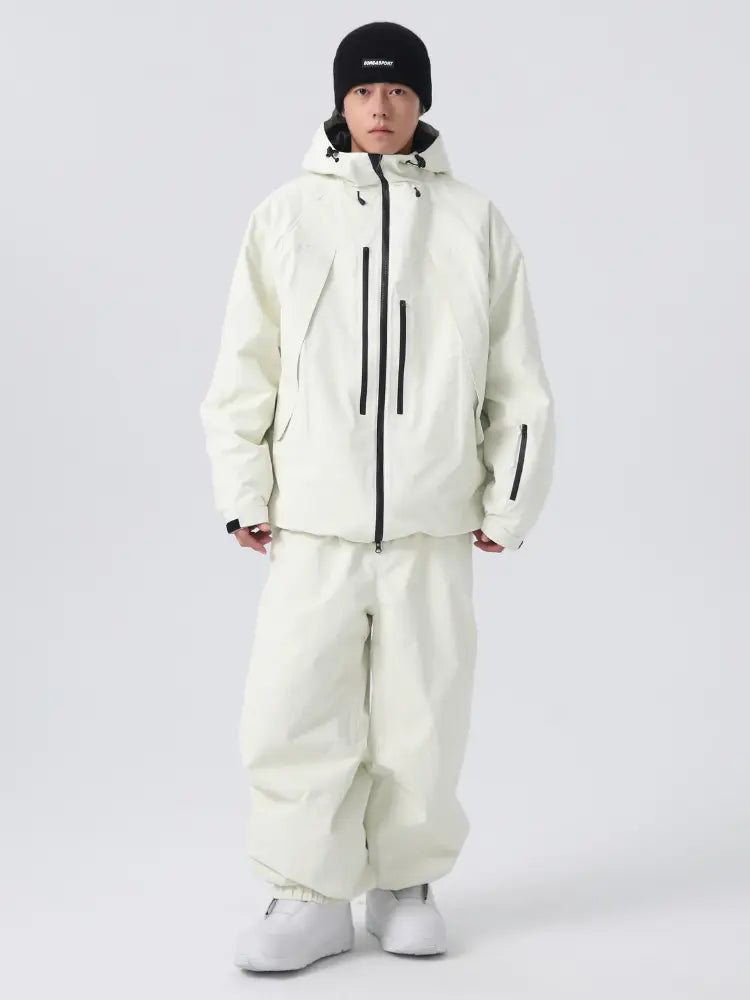 Unisex Insulated Ski Jacket Hooded Snowborad Sports Wear