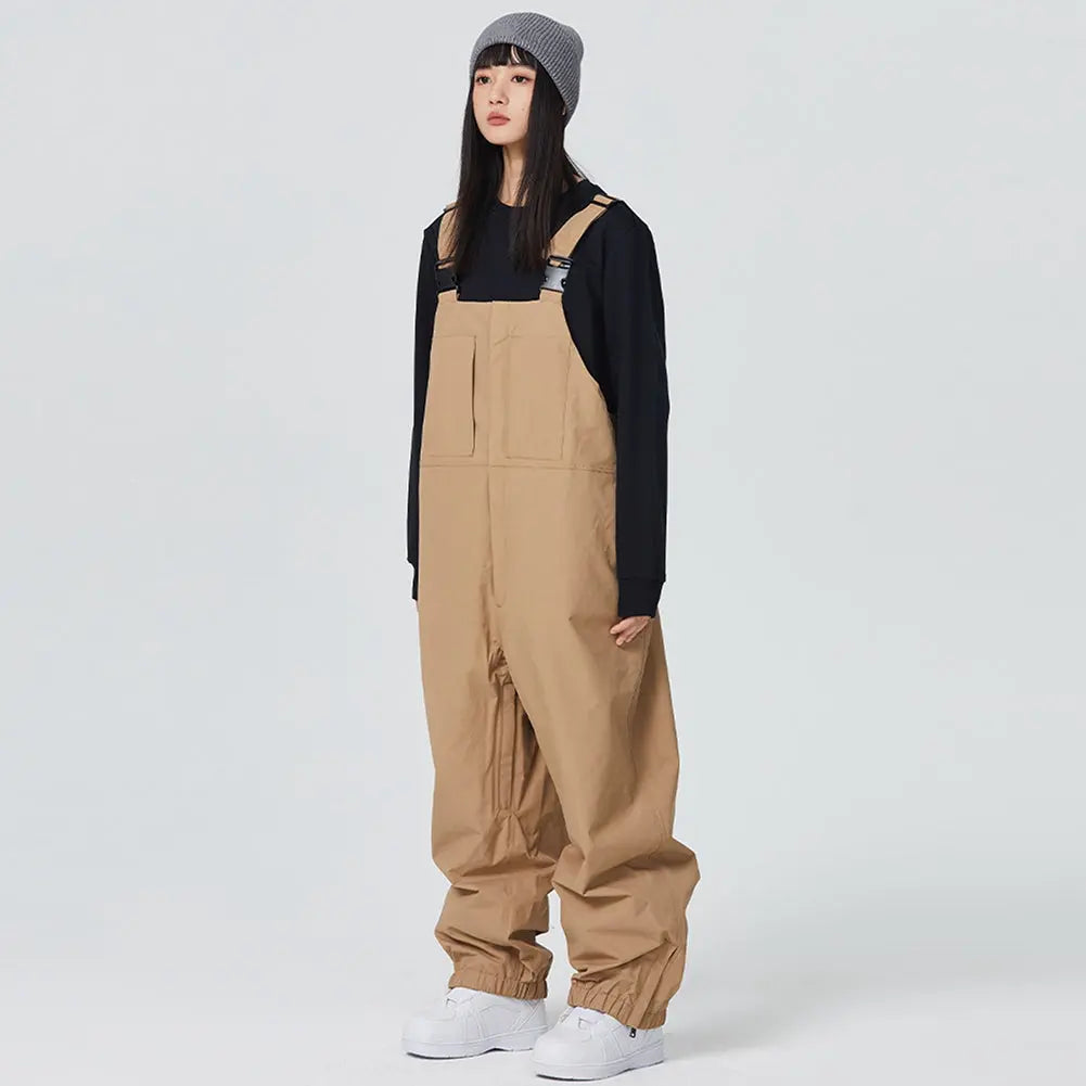 Unisex Insulated Snow Bibs Pants for Winter Outdoor Snow Overalls