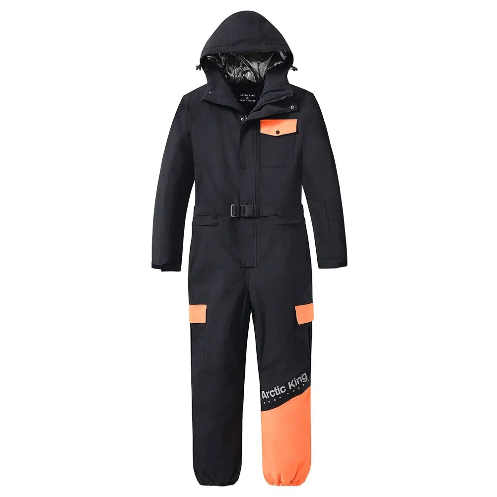 Unisex One Piece Snow Suit Winter Insulated Skiwear
