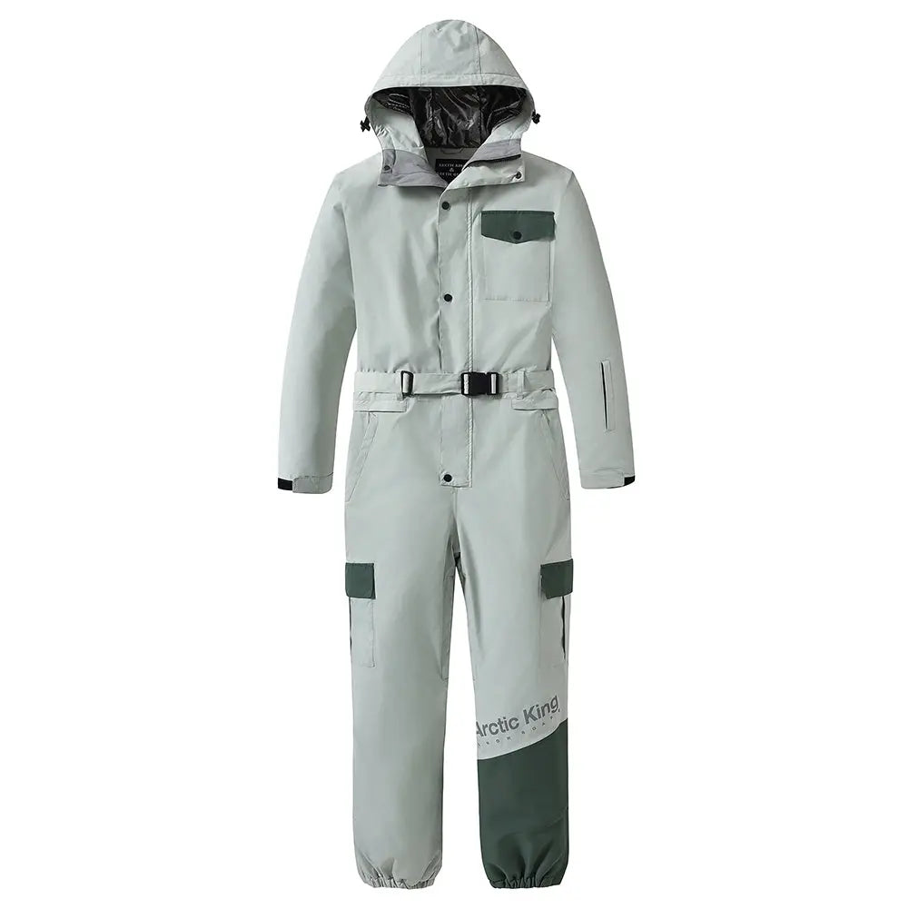 Unisex One Piece Snow Suit Winter Insulated Skiwear