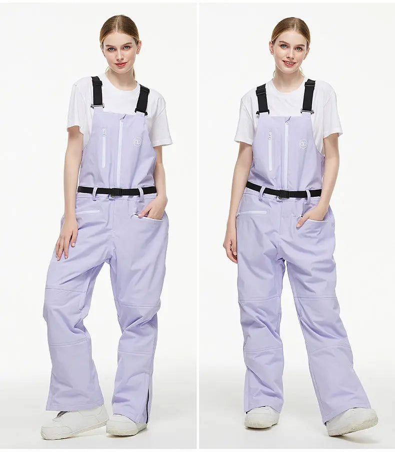 Unisex Outdoor Ski Overalls Sports One-piece Warm Snow Bibs