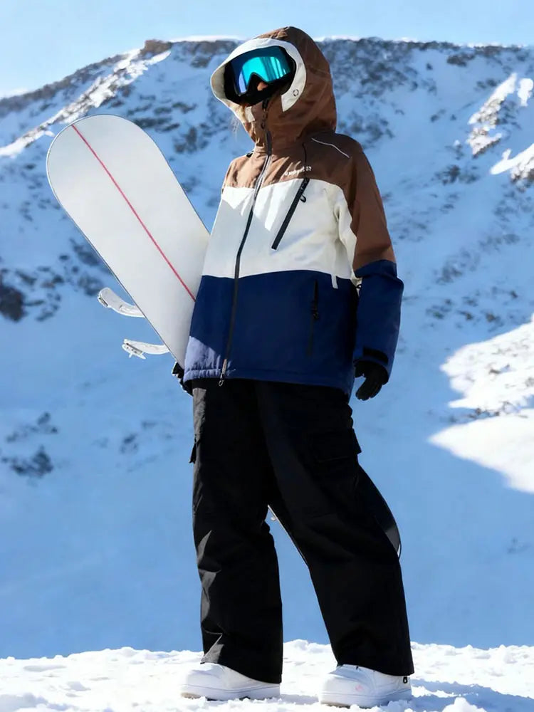 Unisex Retro Snowsuits Shell Insulated Snow Jackets & Pants