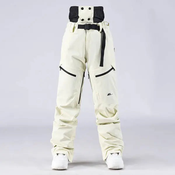 Unisex Snow Pants High Waist Windproof Winter Trousers