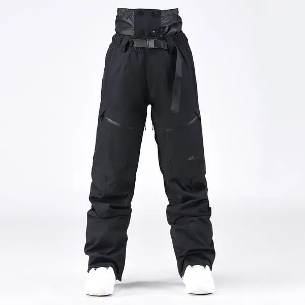 Unisex Snow Pants High Waist Windproof Winter Trousers