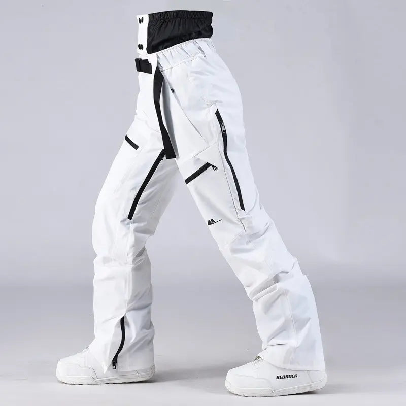 Unisex Snow Pants High Waist Windproof Winter Trousers