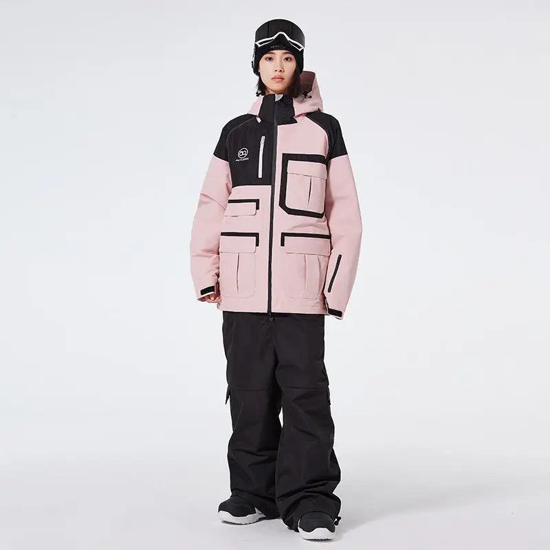 Winter Anorak Snow Suit Sets Baggy Style Skiwear