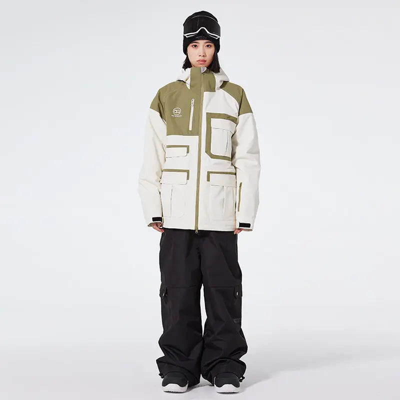 Winter Anorak Snow Suit Sets Baggy Style Skiwear