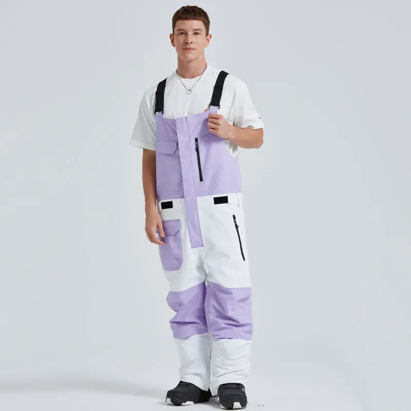 Winter Couple Style Snow Bibs Pants
