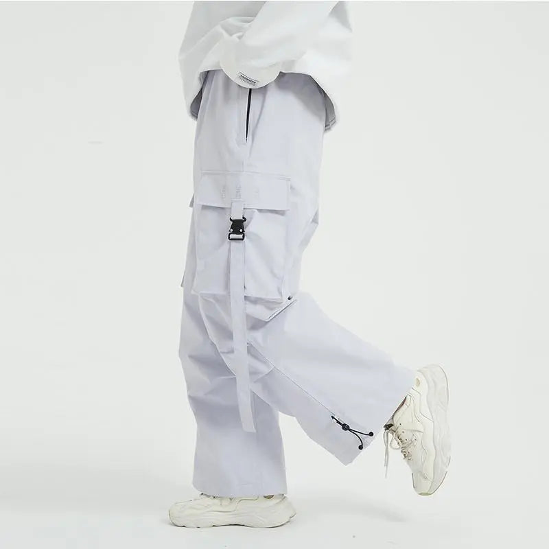 Winter Loose Fit Ski Pants Thicken Warm Outdoor Snow Pants