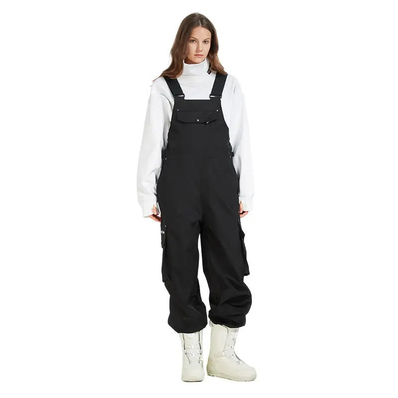 Women Baggy Skiing Bibs Premium Snowboarding Overalls Pants