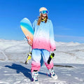 Women Button Up Ski Cargo Jacket & Baggy Pants Set