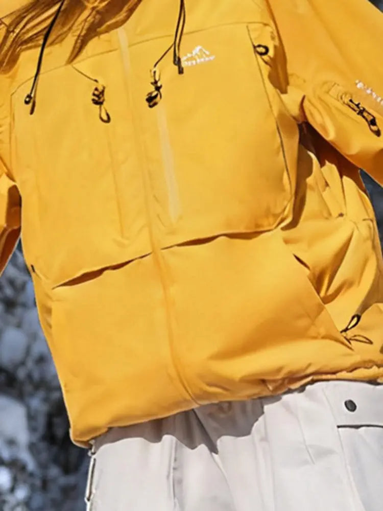 Women Cargo Snow Suits Baggy Snow Jacket & Pants