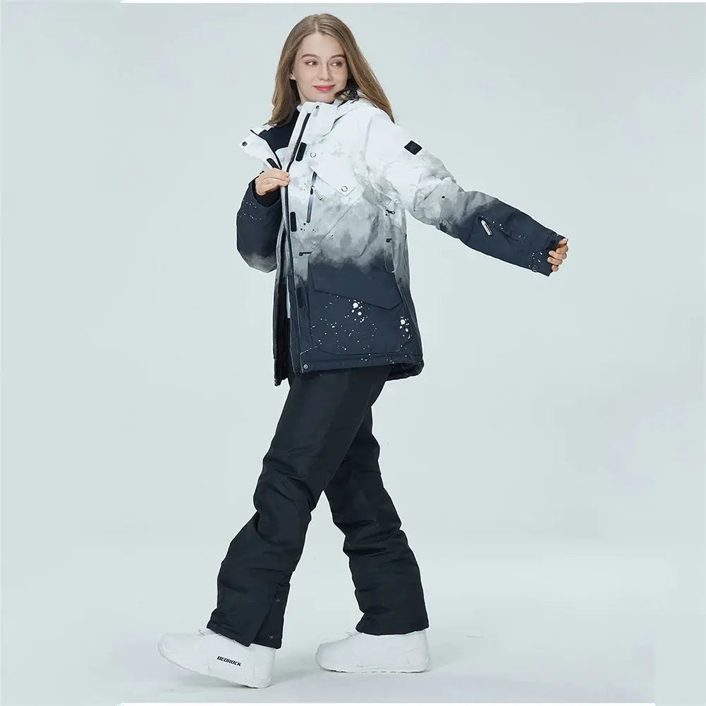 Women Insulated Snow Snowboard Jacket & Bib Pants
