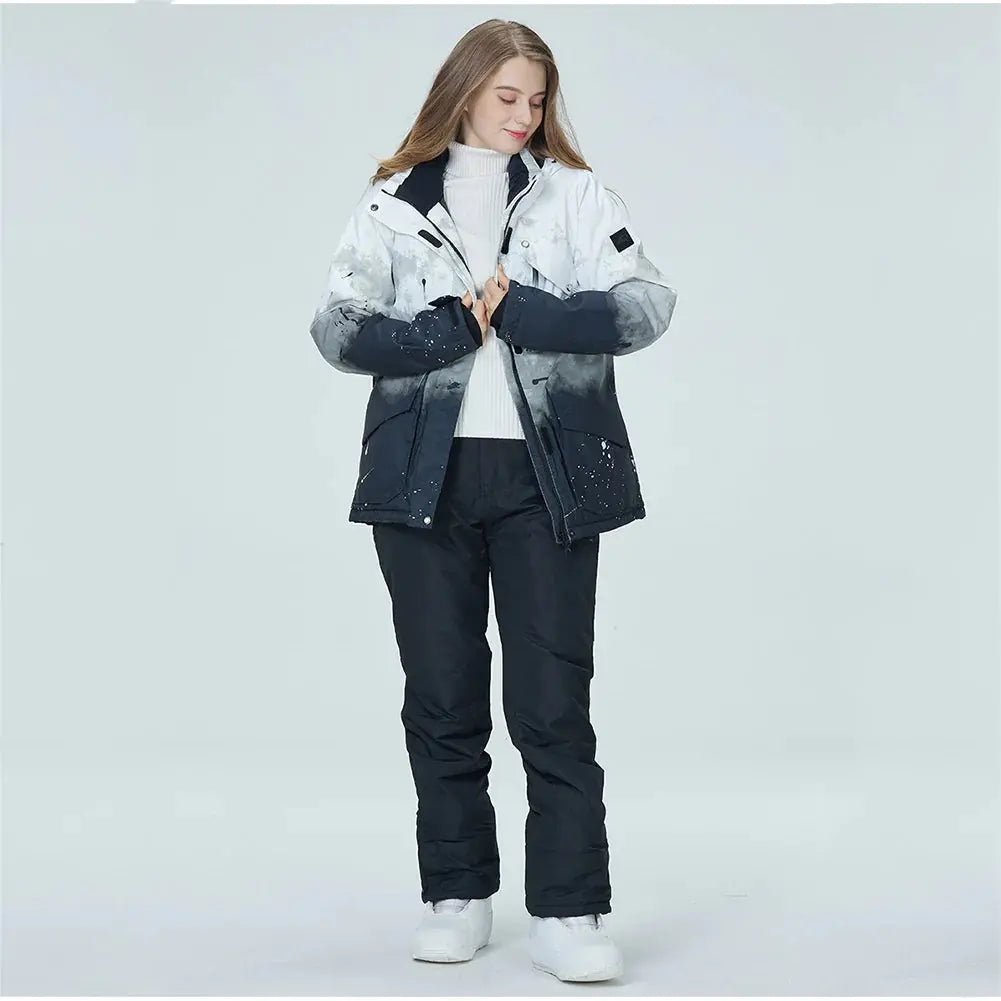 Women Insulated Snow Snowboard Jacket & Bib Pants
