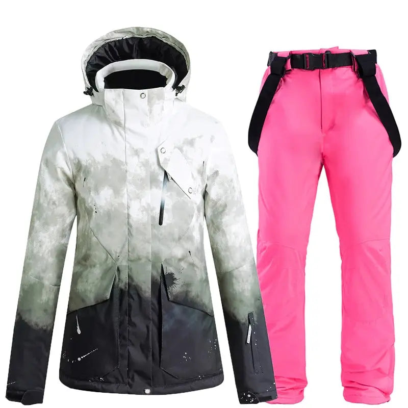 Women Insulated Snow Snowboard Jacket & Bib Pants