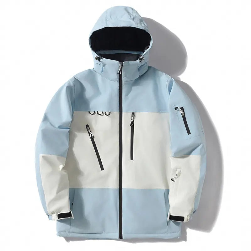 Women Men Ski Jacket Outdoor Hooded Snow Coat