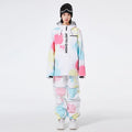 Women Tie-Dye Snow Jacket & Baggy Pants