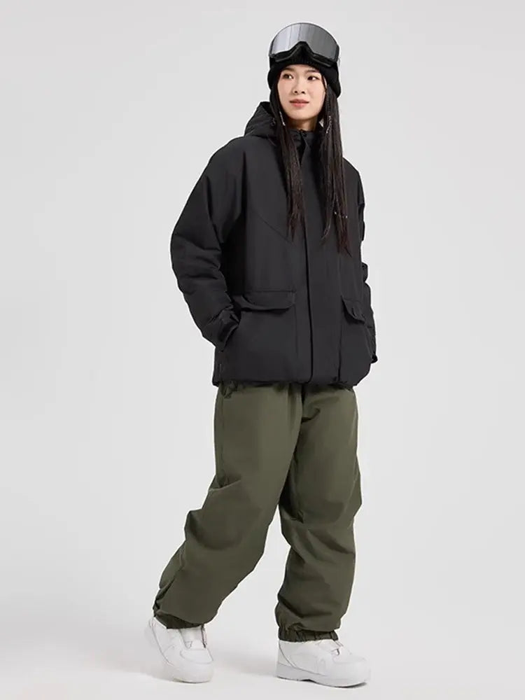 Women Plus Size Snow Suits Insulated Ski Wear Set