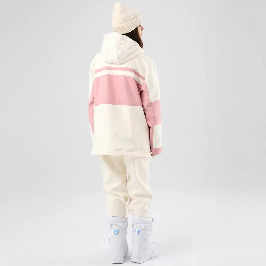 High Collar Insulated Ski Jacket & Jogger Pants