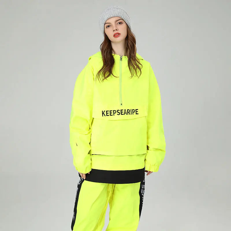 Women Ski Suits Pullover Hooded Ski Jacket & Pants