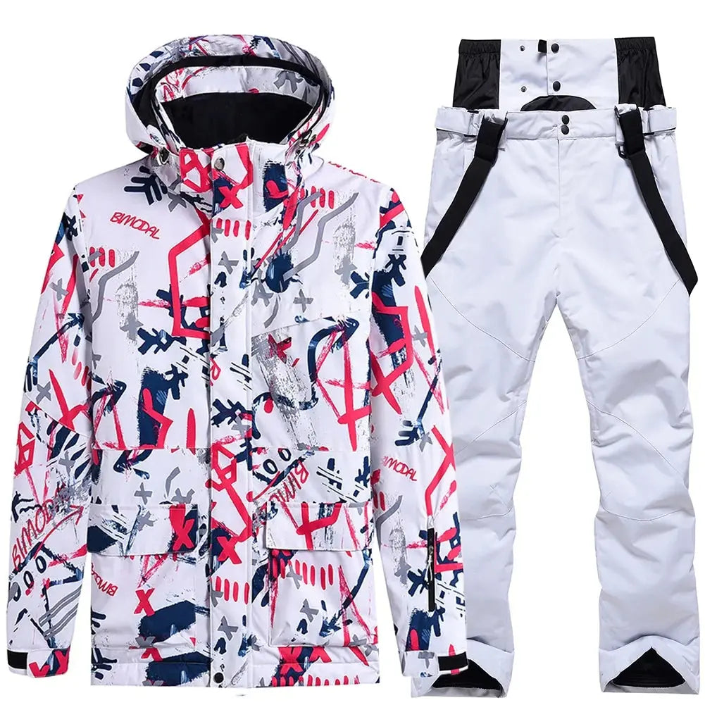 Women's Ski Cargo Jacket & Overall Pants Ski Suits