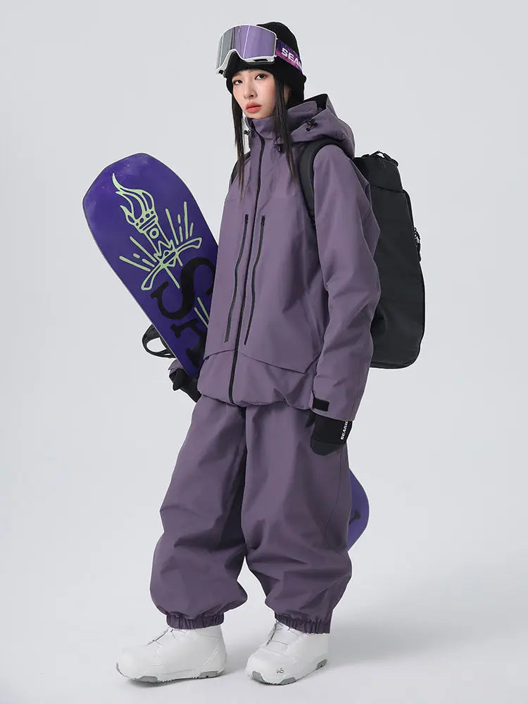 Women's 3L Ski Jacket & Pants Set Snow Suits Top Level