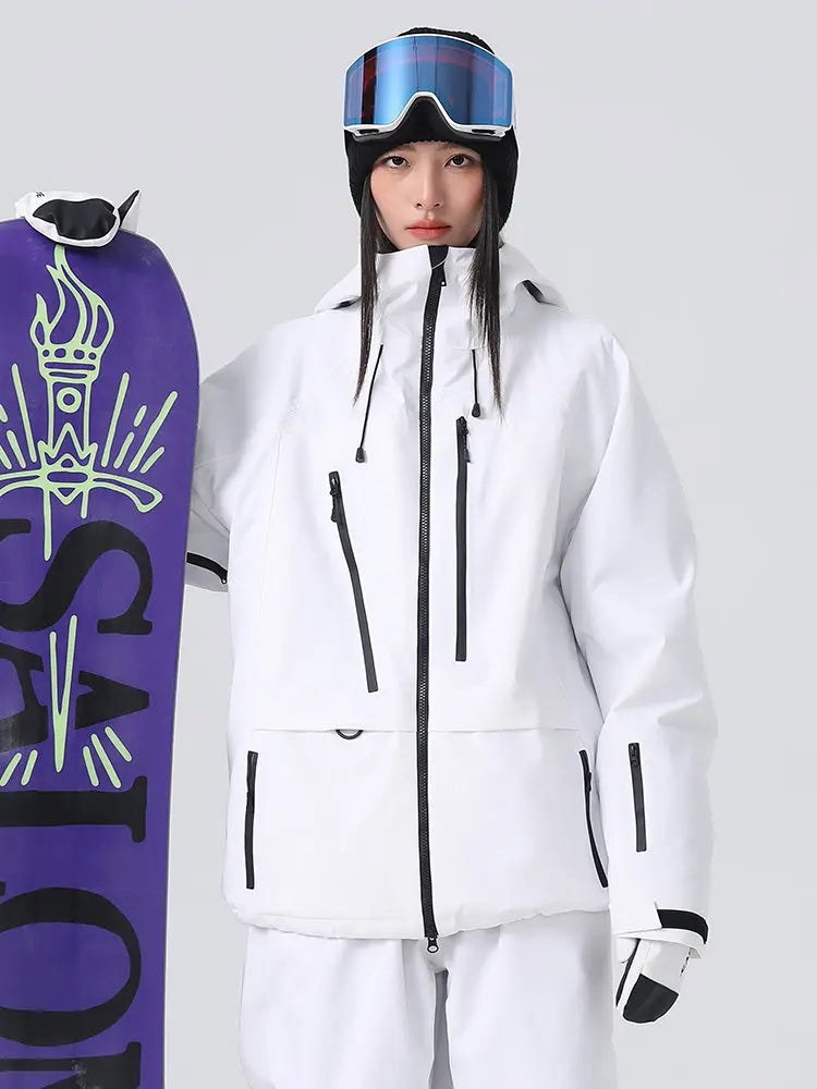 Women's Baggy Snow Jacket Cool Mountain Freeride Ski Jacket