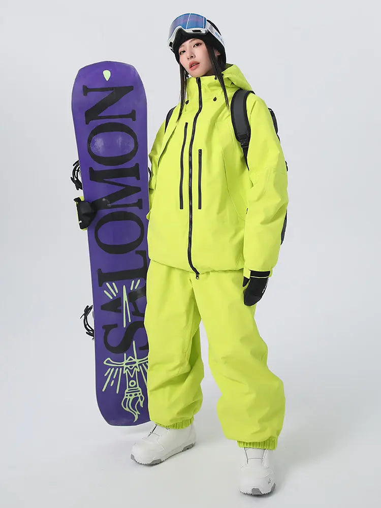 Women's Baggy Snowboard Outfits Insulated Snowsuits for Winter